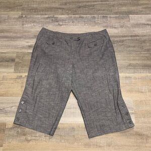 ND New Directions Wide Leg Cropped Capri Pants 24W